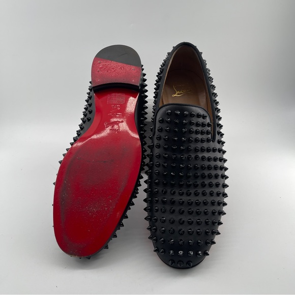 Christian Louboutin Spike Loafers – Black Leather - Picture 3 of 9